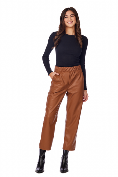 Ballard Leather Pants - Brown