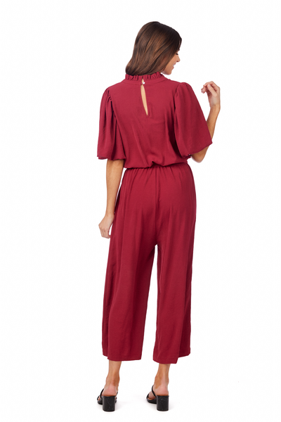 Annalise Jumpsuit - Burgundy