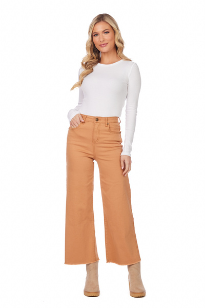 Crawford Wide Leg Jeans - Orange