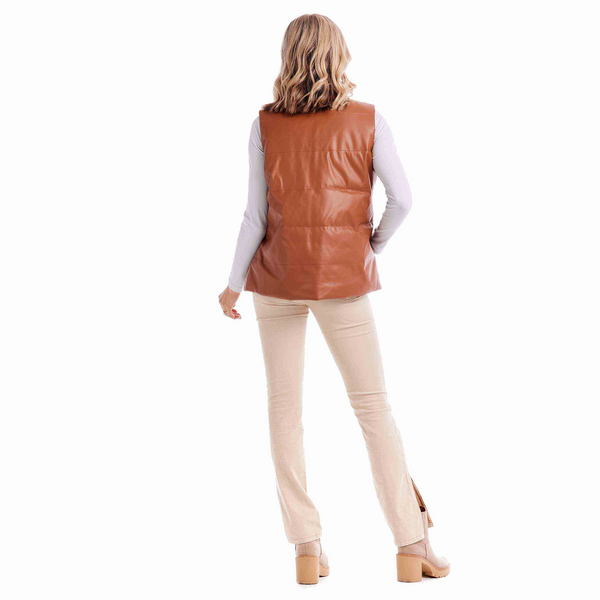 Boyd Faux Leather Vest