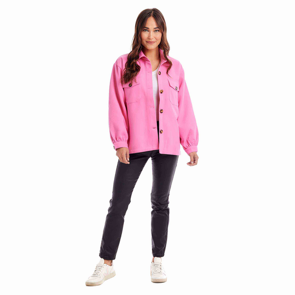 Whitman Felt Shacket - Pink