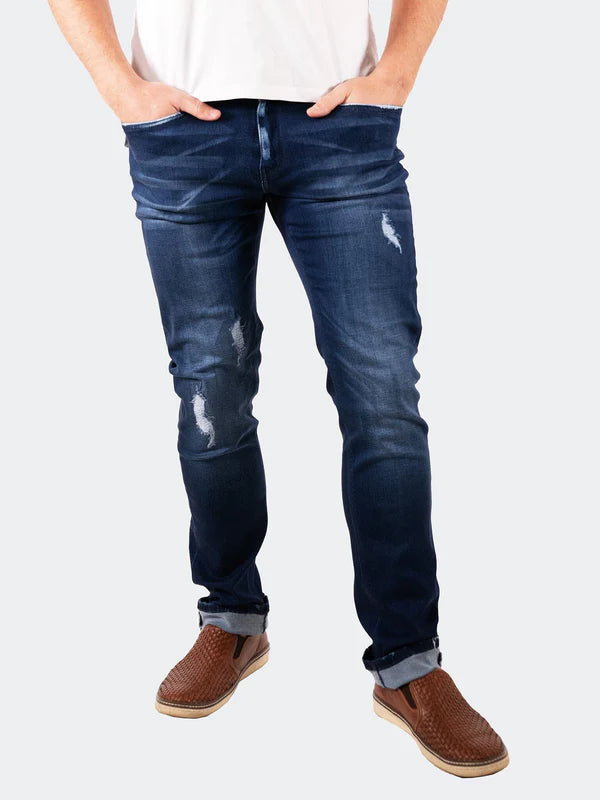 Jeans Distressed Blue