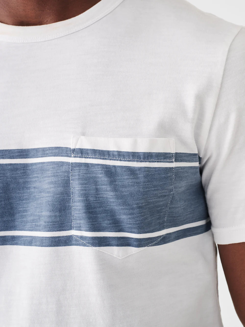 Camiseta Surf Stripe Sunwashed - White Surf