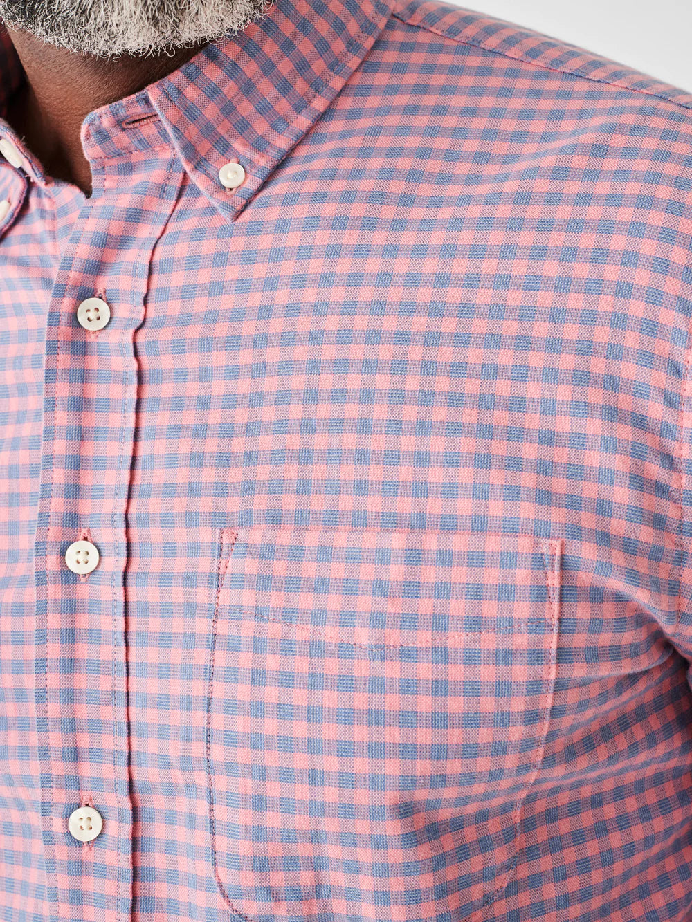 Camisa Oxford Elástica 2.0 - Azul Rosa